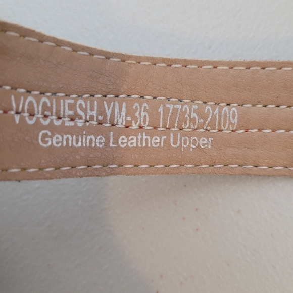 L'Artiste by Spring Step Vogeush Floral Leather Heeled Sandal - Size 36 (5.5/6) - Picture 14 of 16